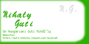 mihaly guti business card